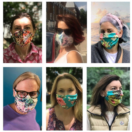 Wearing is Caring- making flower power masks during lockdown - SJW BAGS LONDON