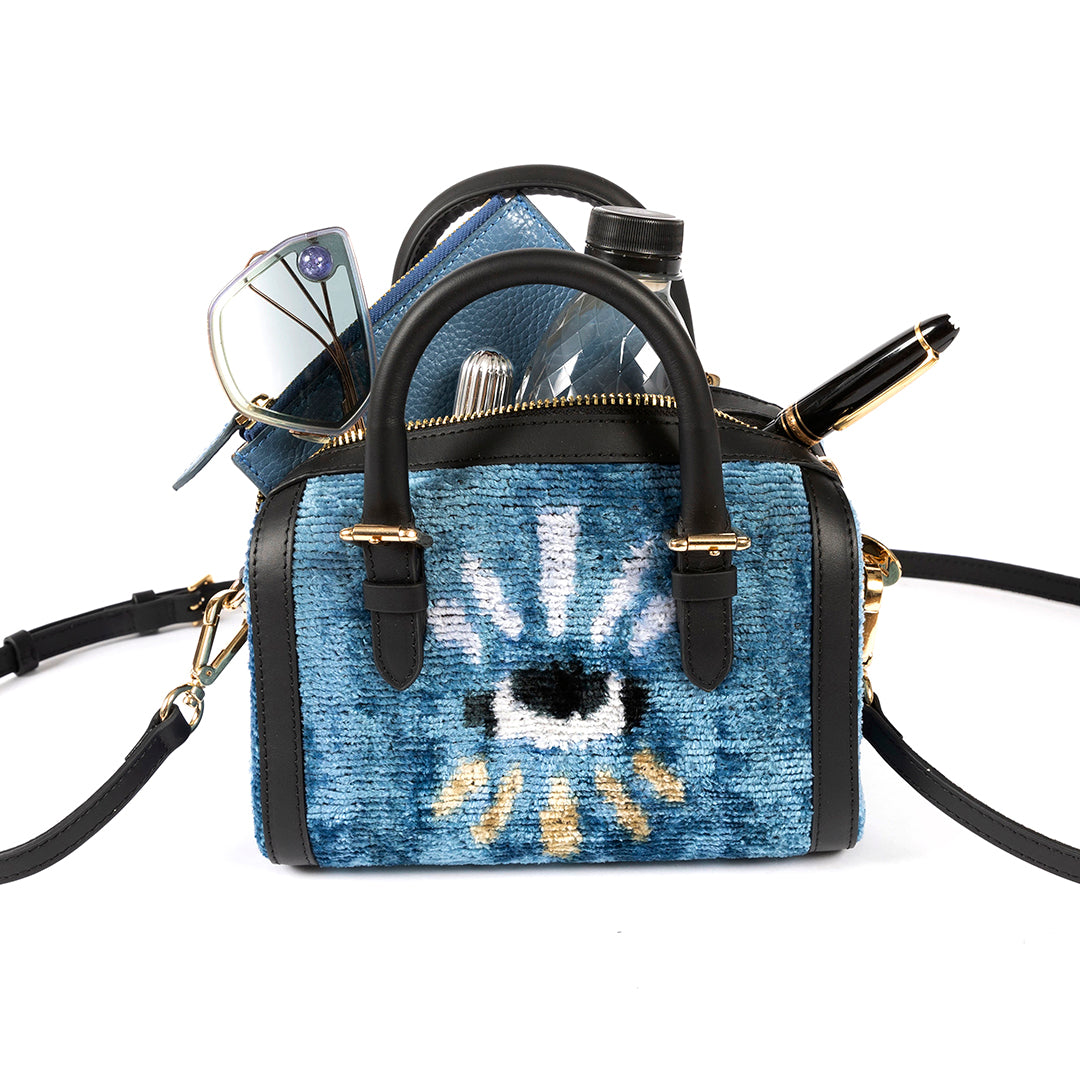 Mignon Eye Mini Duffle Ikat Bag