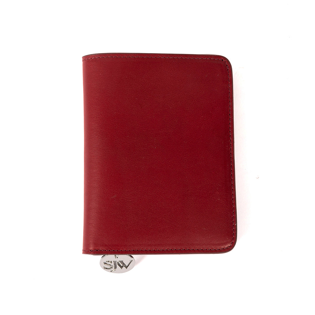 Alma Leather Travel Wallet-Burgundy