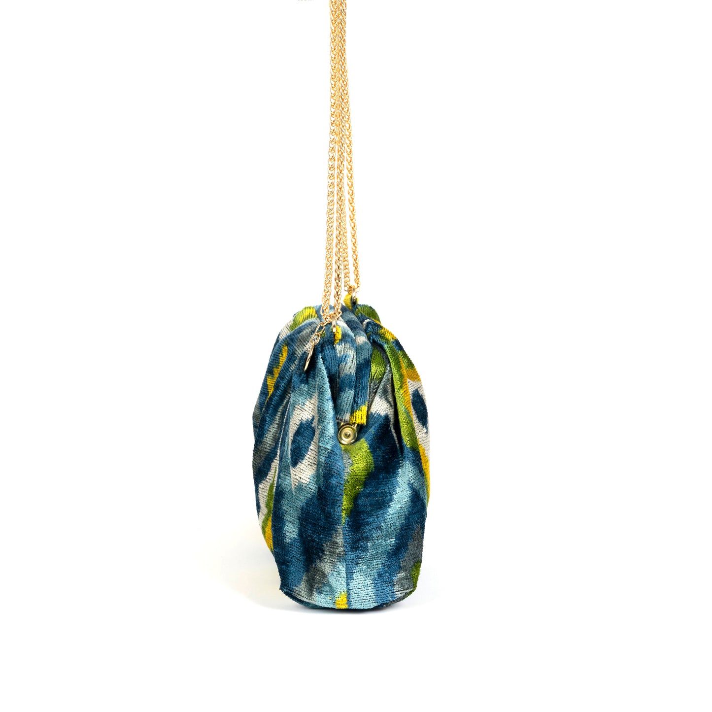 Victoria Ikat Multicolour Bag - Green/ Bright Yellow/ Cobalt/ Turquoise/ Ecru/ Teal