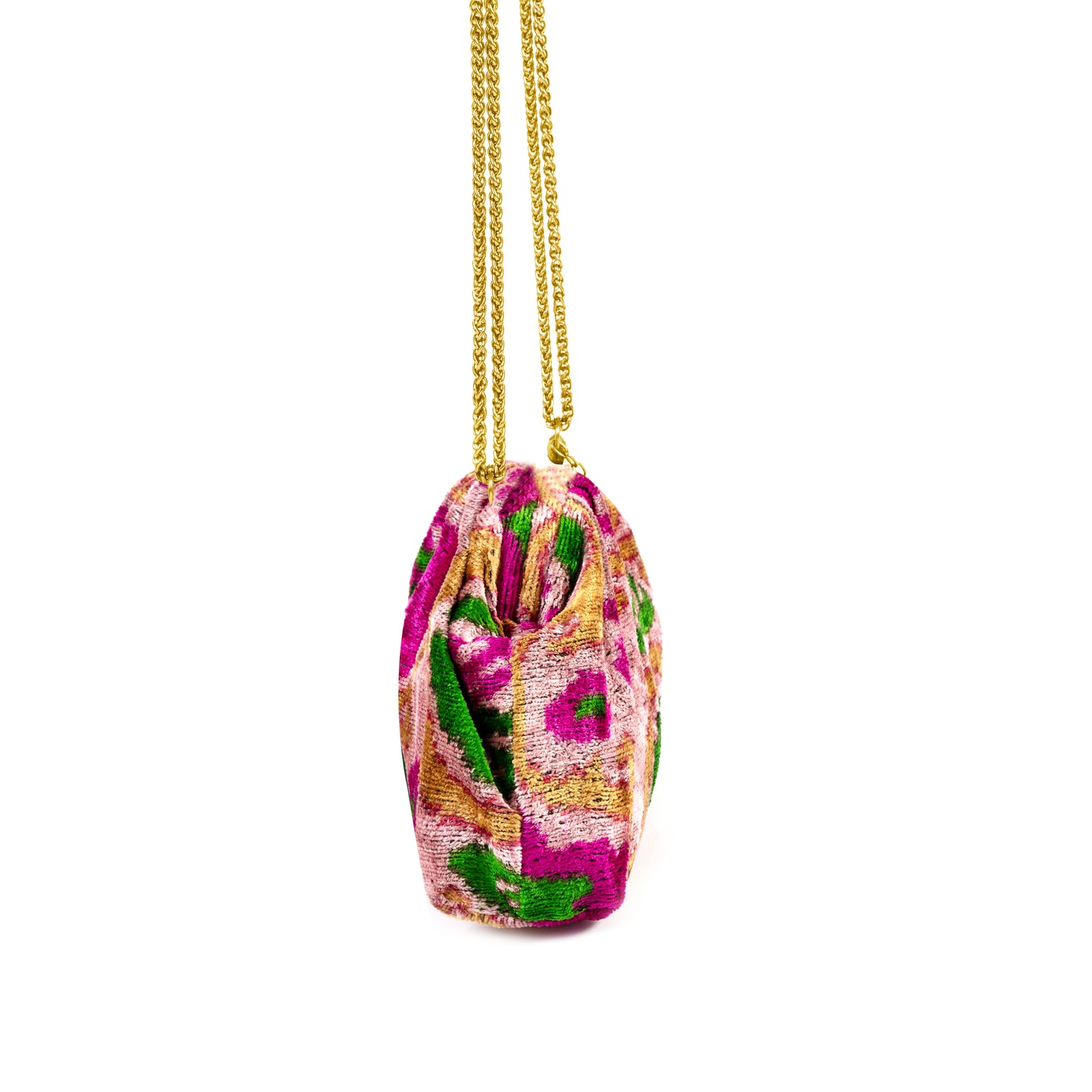 Victoria Ikat Multicolour Bag - Pink / Shocking Pink / Wine / Emerald
