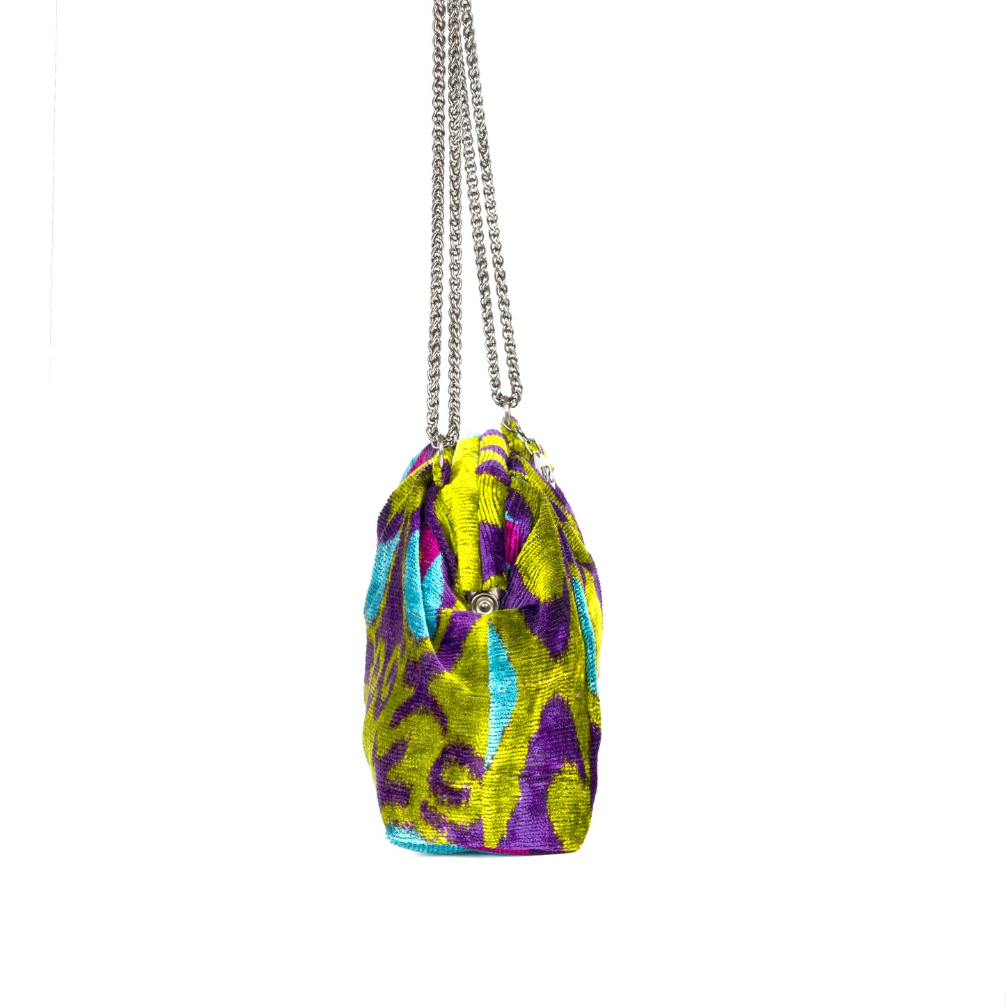 Victoria Ikat Bag Teal/Moss/Purple