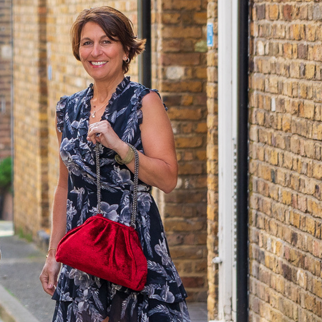 Victoria Colourblock Bag - Maroon