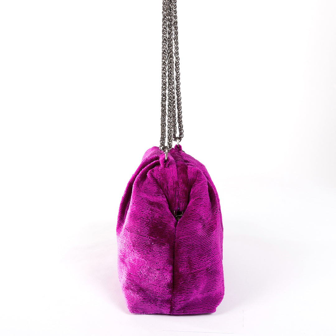 Victoria Ikat Bag - Magenta