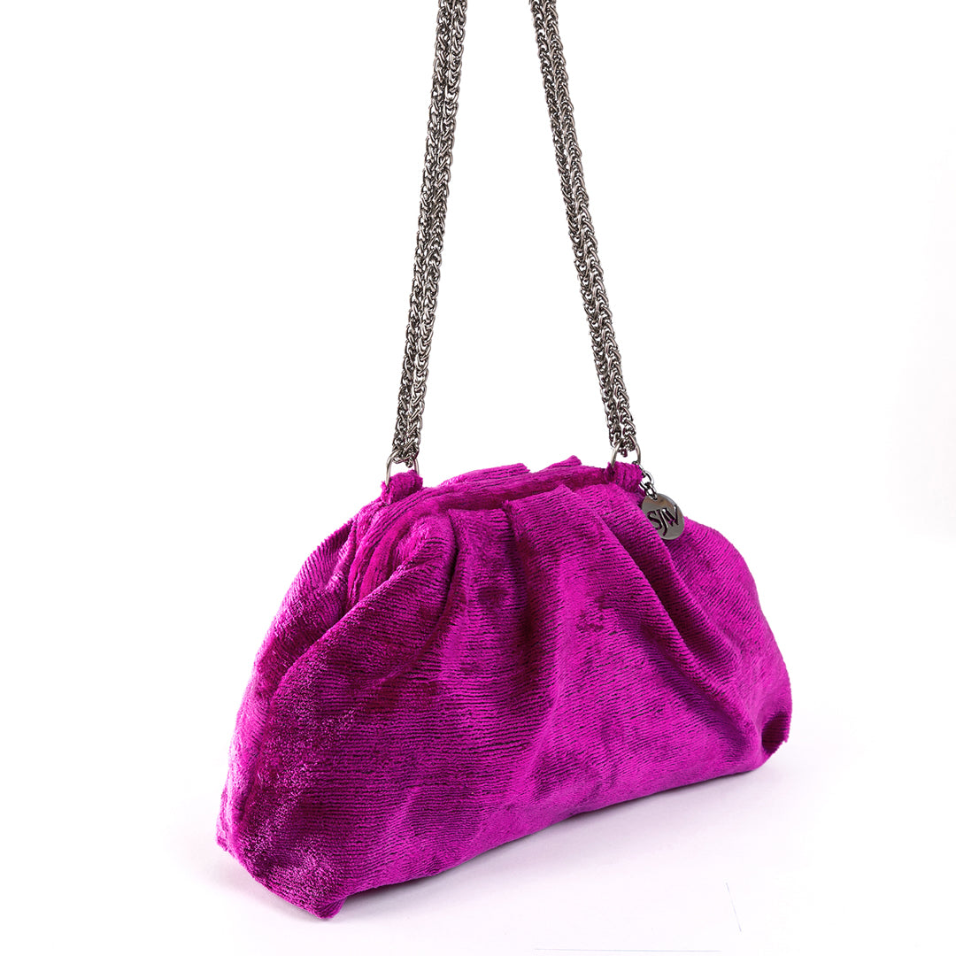 Victoria Ikat Bag - Magenta