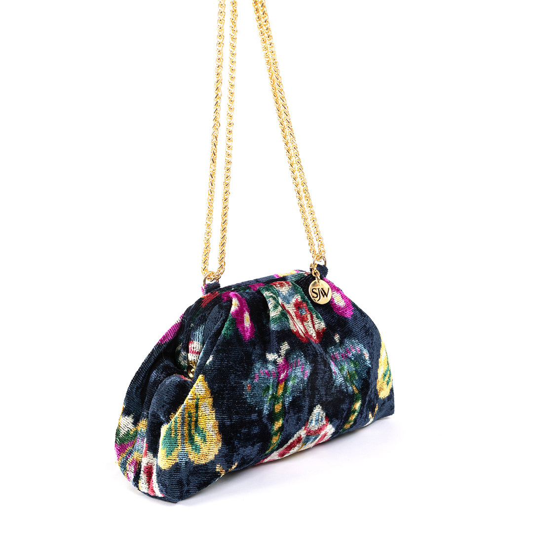Victoria Ikat Multicolour Bag - Navy/ Yellow/ Magenta
