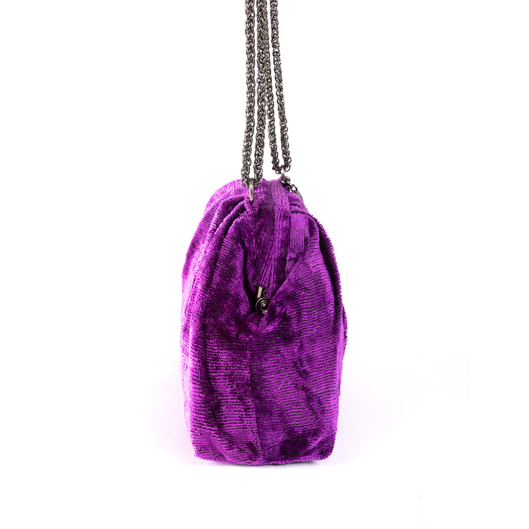 Victoria Colourblock Bag - Purple