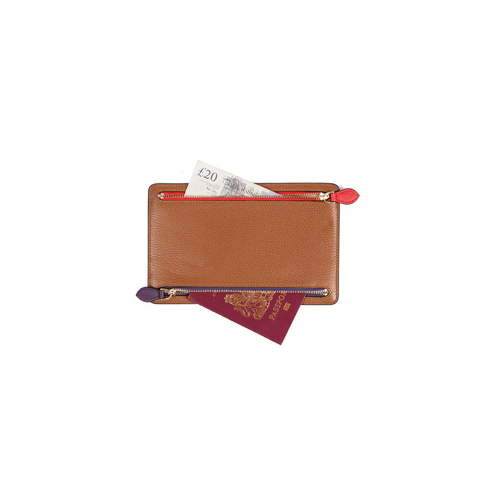 WELLINGTON WALLET  - COGNAC