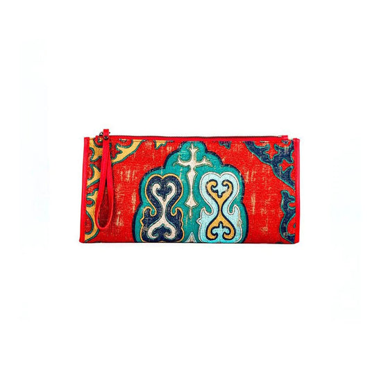 Clifton Clutch Bag Handcrafted with ottoman inspired vintage design textile - SJW BAGS LONDON