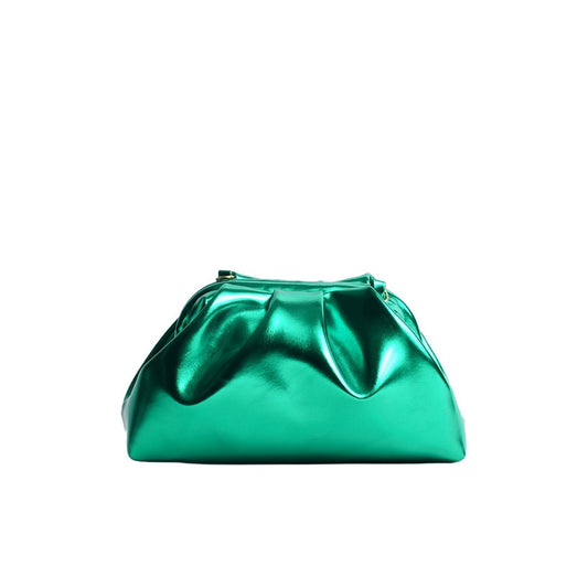 Greville Metallic Clutch Bags - Jade Green - SJW BAGS LONDON