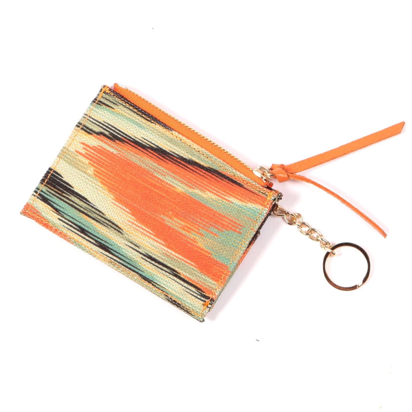 Ikat Mini Wallet Card Holder with keychain - SJW BAGS LONDON