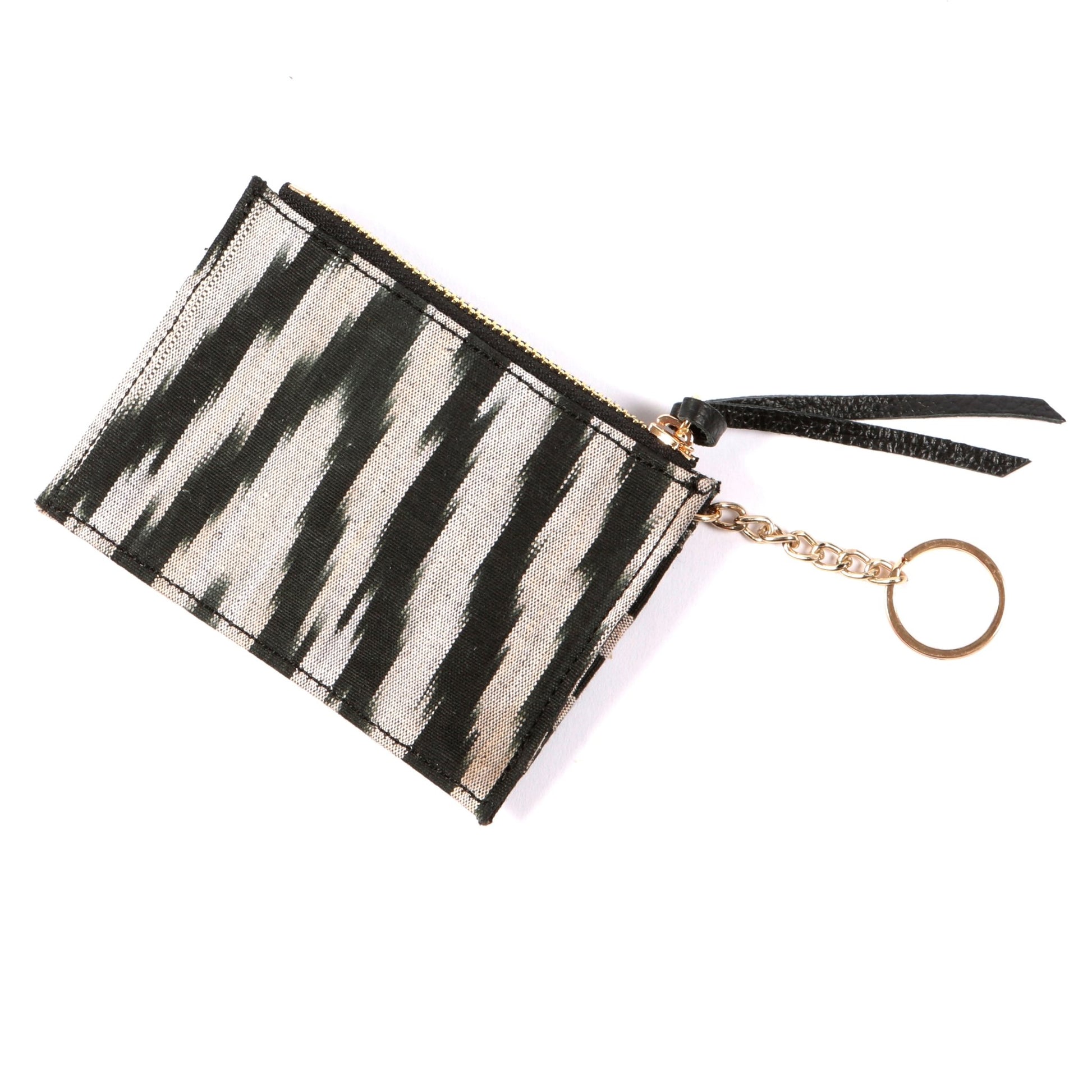 Ikat Mini Wallet Card Holder with keychain - SJW BAGS LONDON