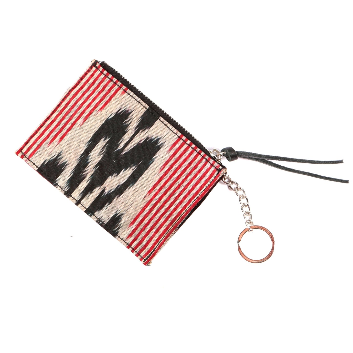 Ikat Mini Wallet Card Holder with keychain - SJW BAGS LONDON