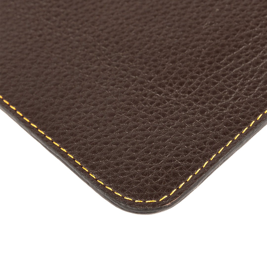 Marissa Leather Clutch/Wristlet- Dark Chocolate - SJW BAGS LONDON