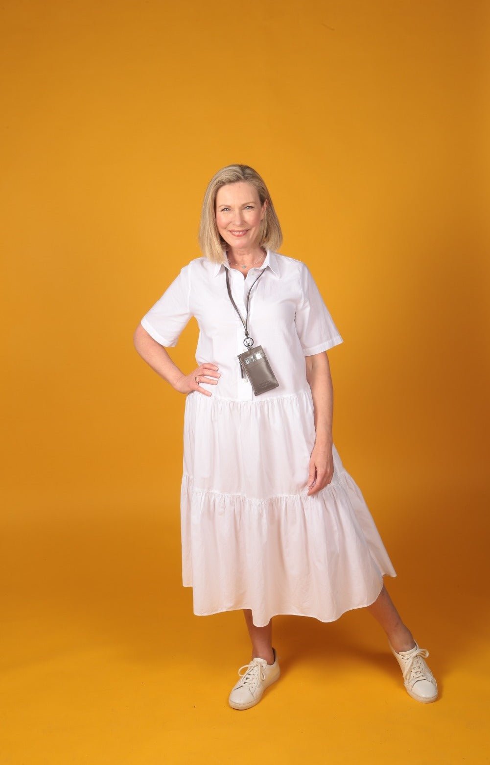 Nicky Leather Neck Wallet In Dark Chocolate - SJW BAGS LONDON