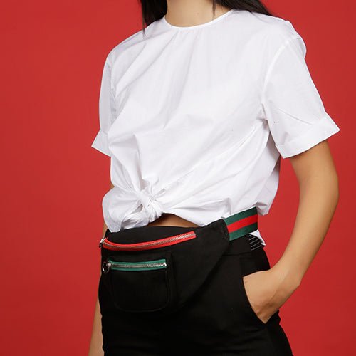 PAULA BELT BAG - BLACK - SJW BAGS LONDON