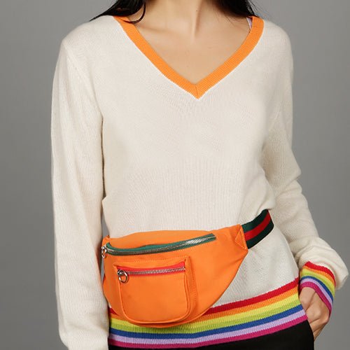 PAULA BELT BAG - ORANGE - SJW BAGS LONDON