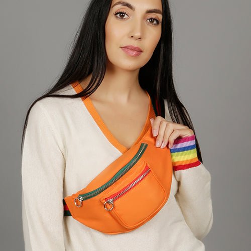 PAULA BELT BAG - ORANGE - SJW BAGS LONDON