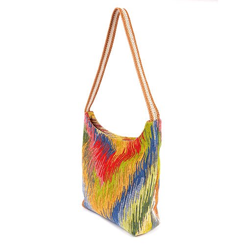 Regents Multicolour Vegan Velvet Boho Bag - SJW BAGS LONDON