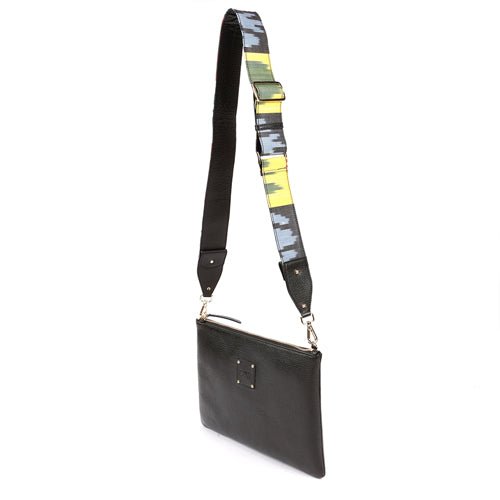 TOWNSHEND CLUTCH/BAG-BLACK - SJW BAGS LONDON