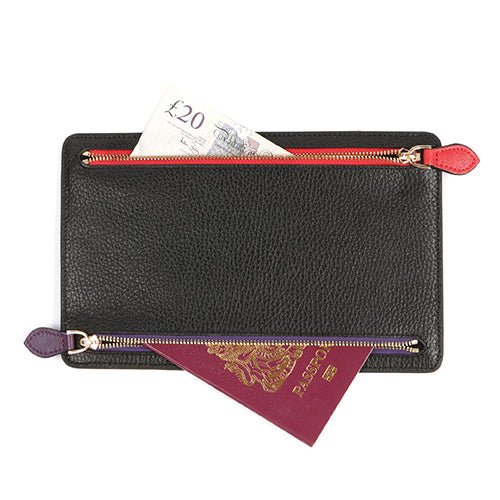 WELLINGTON WALLET - BLACK - SJW BAGS LONDON