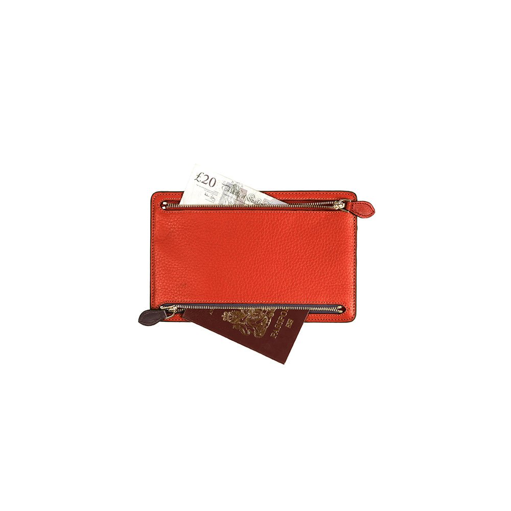 WELLINGTON WALLET - BURNT ORANGE - SJW BAGS LONDON