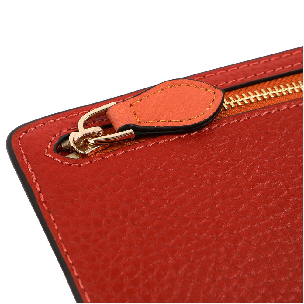 WELLINGTON WALLET - BURNT ORANGE - SJW BAGS LONDON