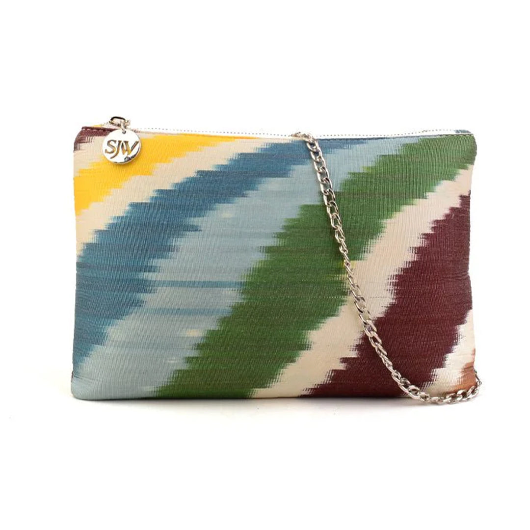 Aquila Ikat Clutch Bag - Rainbow