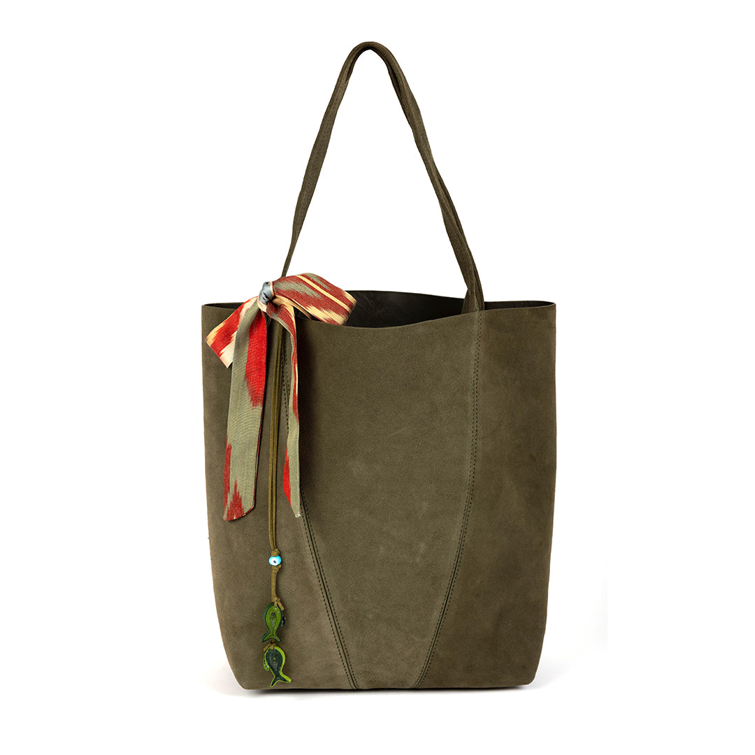 Bosphorus Breeze Suede Tote Bag