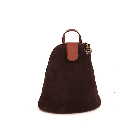 Cacao Whisper Suede Backpack