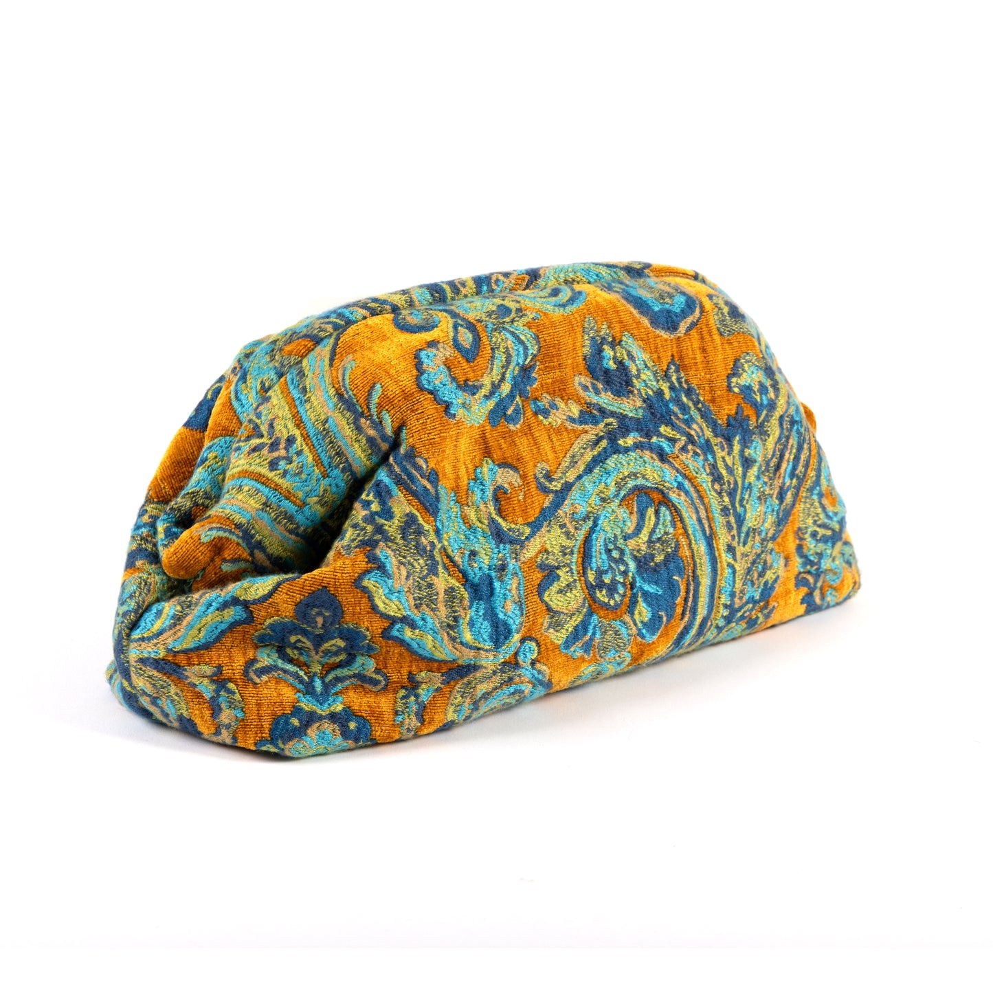 Serai Paisley Clutch Saffron Yellow