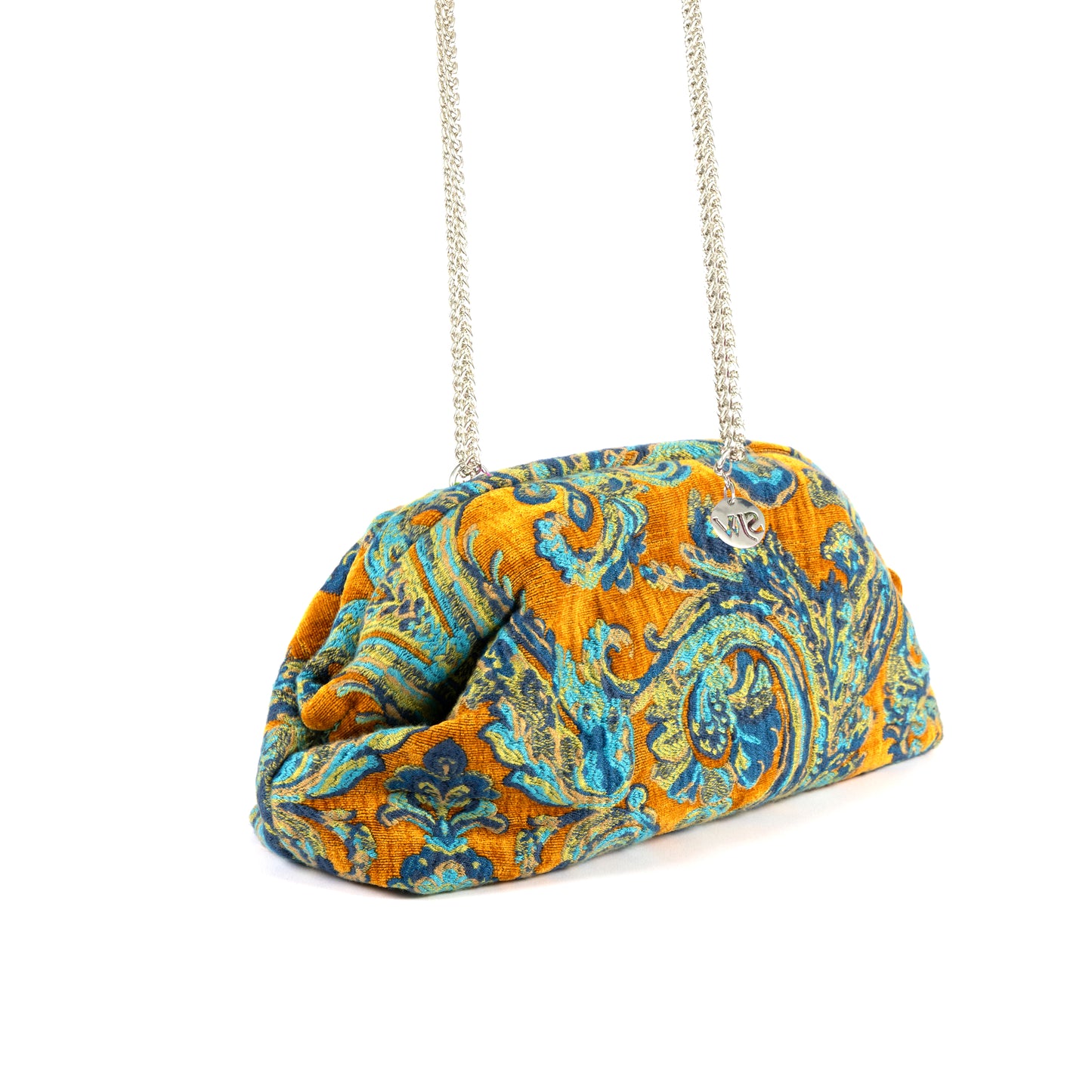 Serai Paisley Clutch Saffron Yellow