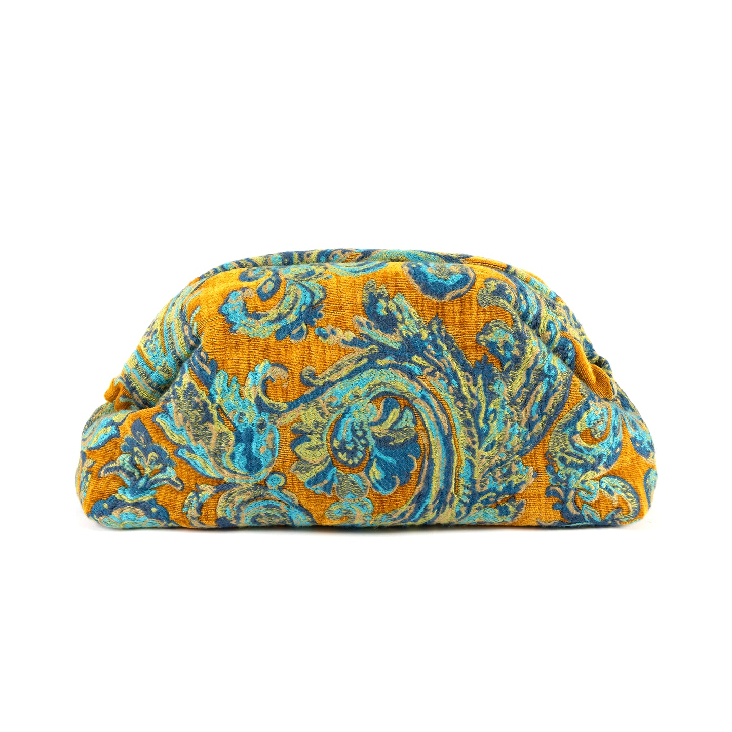 Serai Paisley Clutch Saffron Yellow