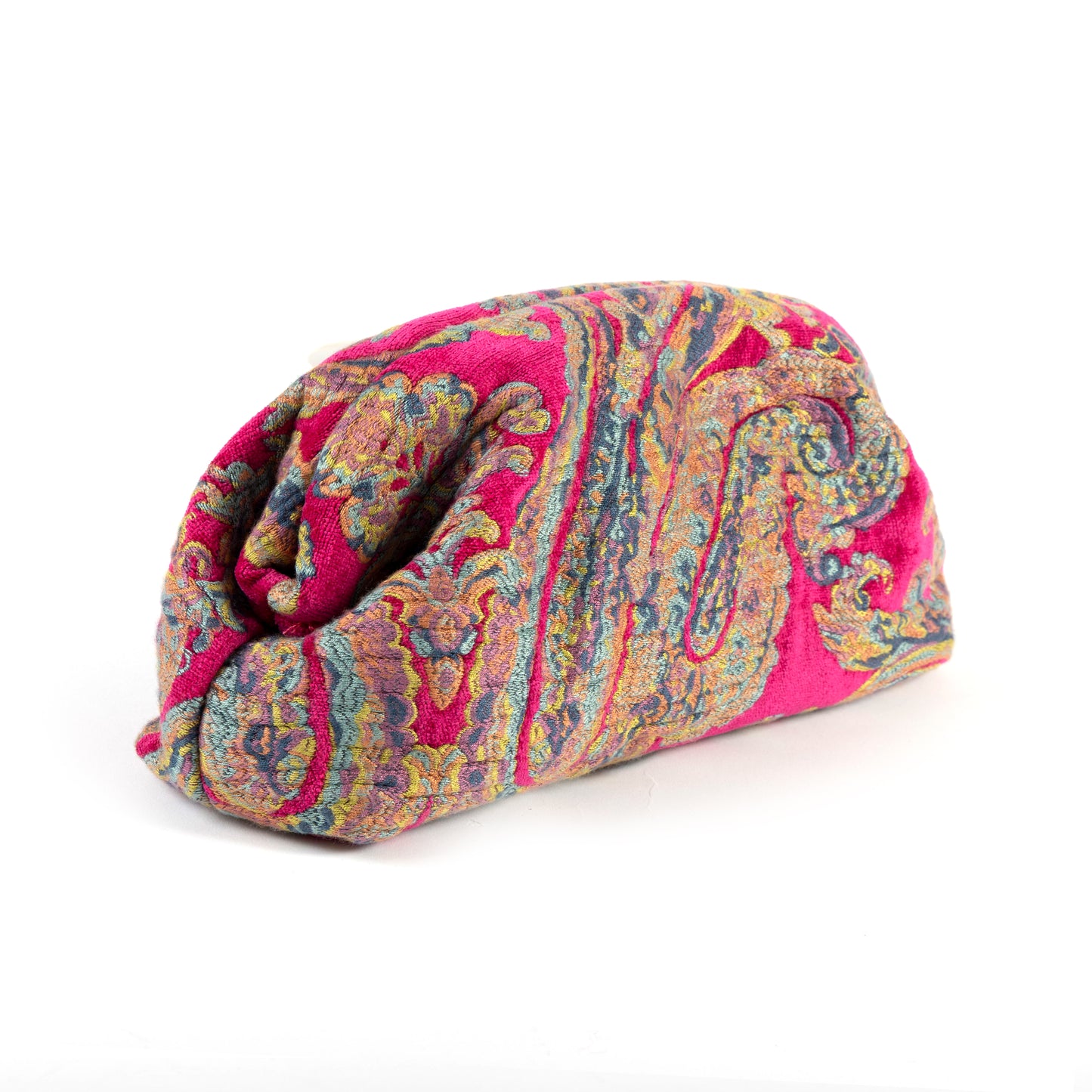 Serai Paisley Clutch Fuchsia