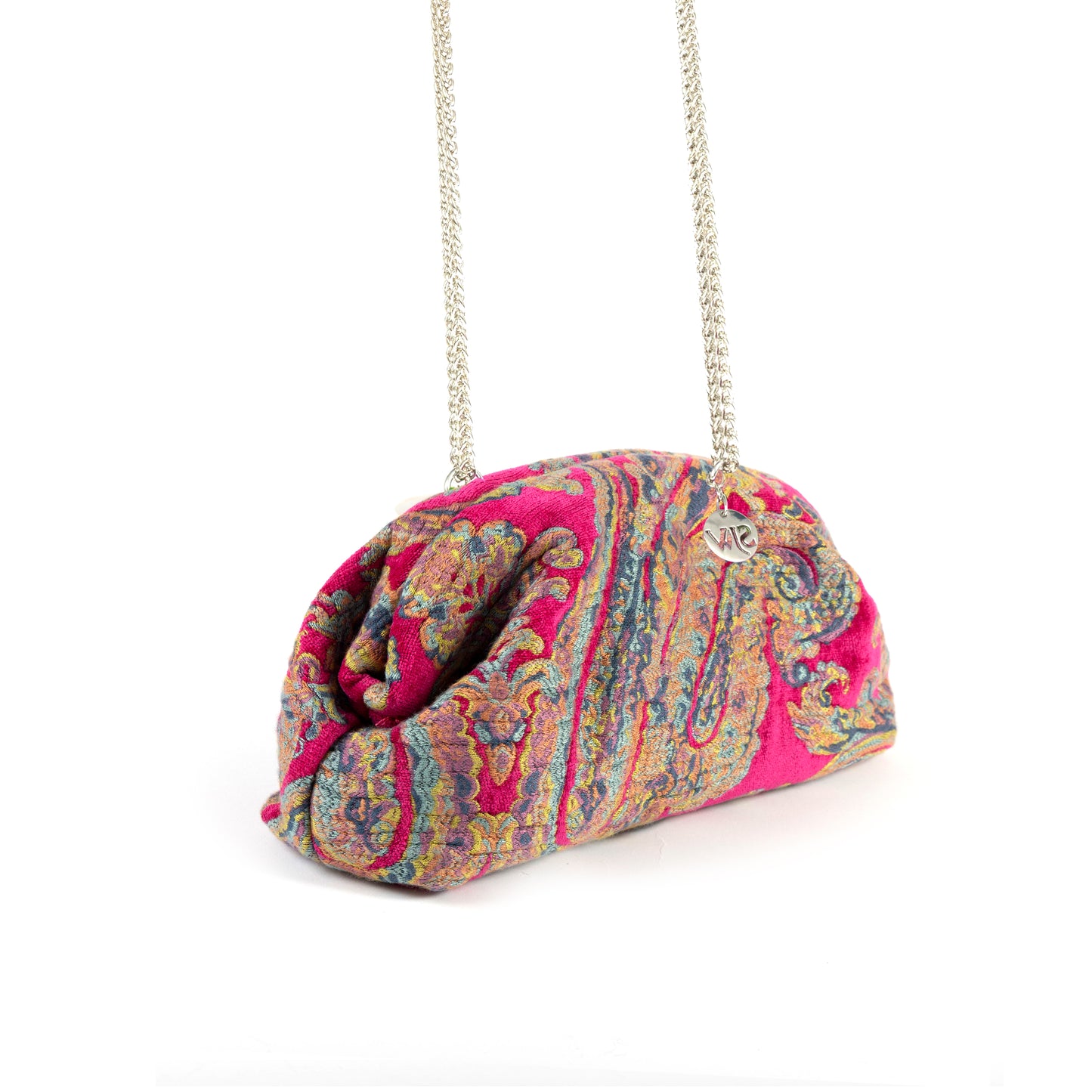 Serai Paisley Clutch Fuchsia