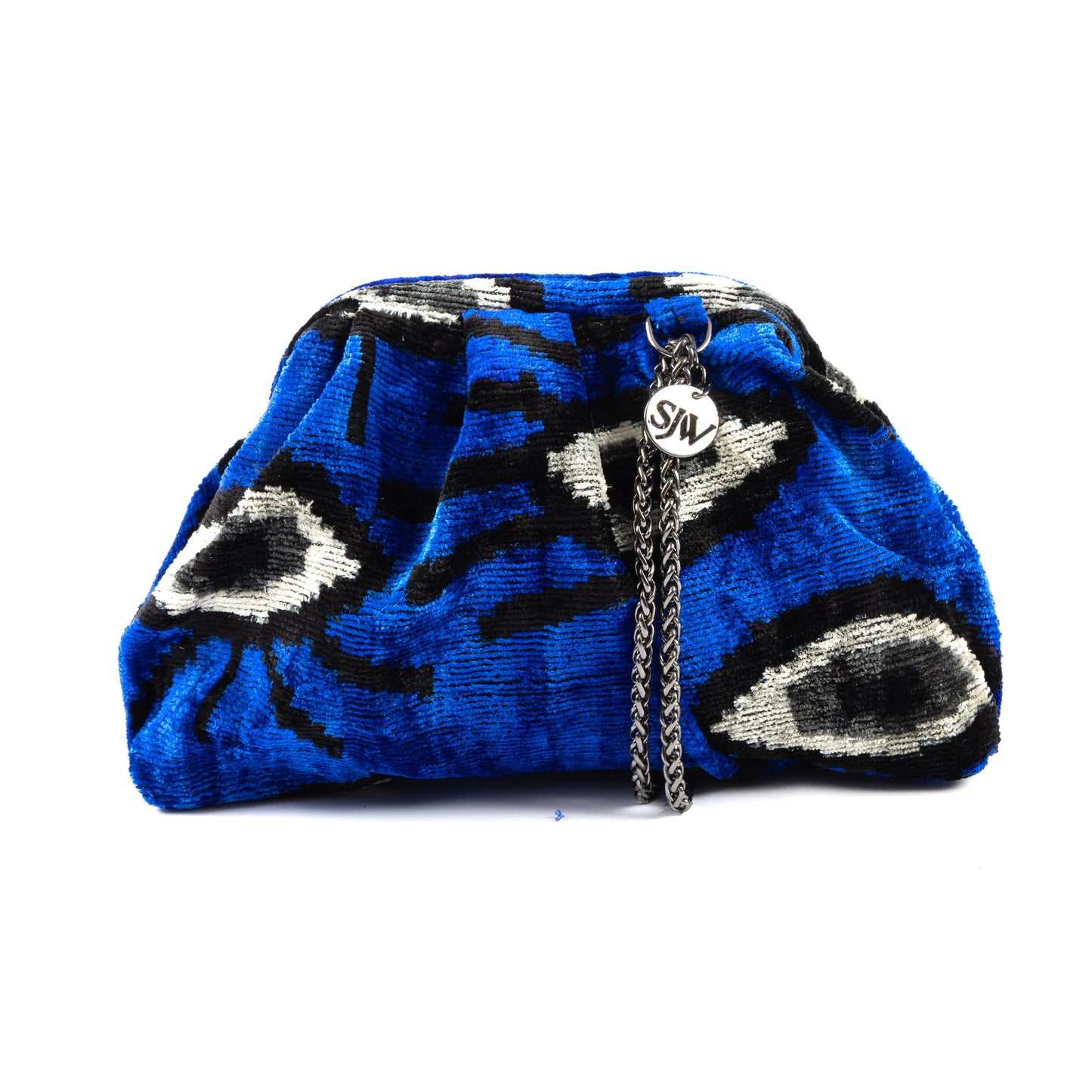 Victoria Ikat Multicolour Bag - Royal Blue / Eyes