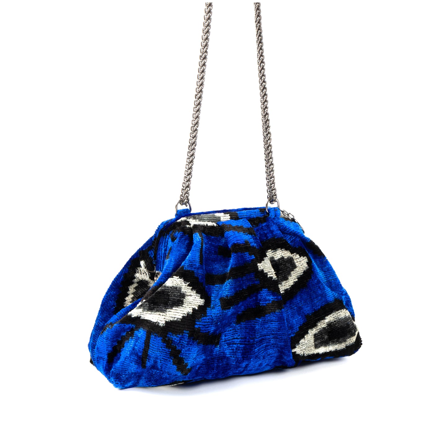 Victoria Ikat Multicolour Bag - Royal Blue / Eyes