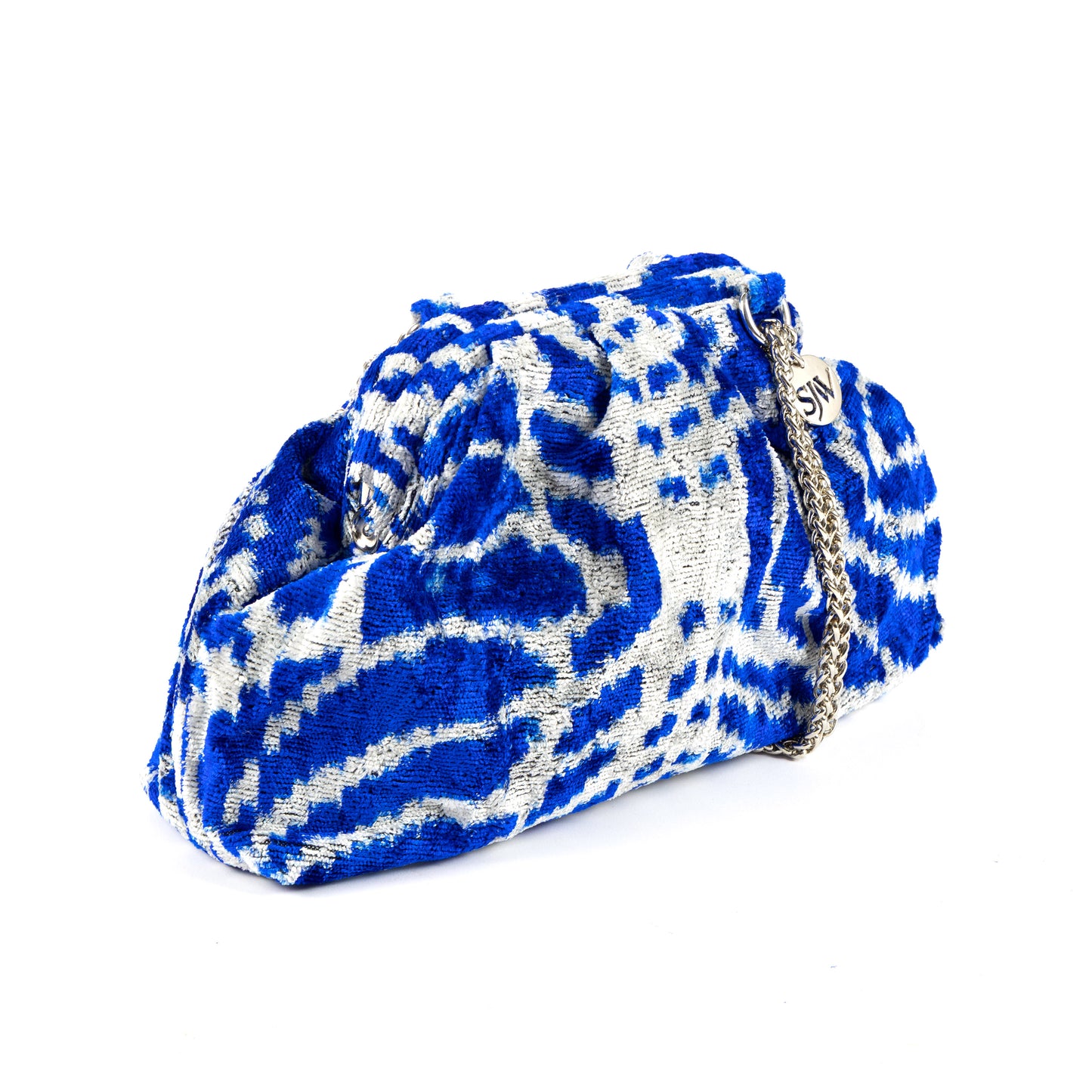 Victoria Ikat Multicolour Bag - Royal Blue / Mist