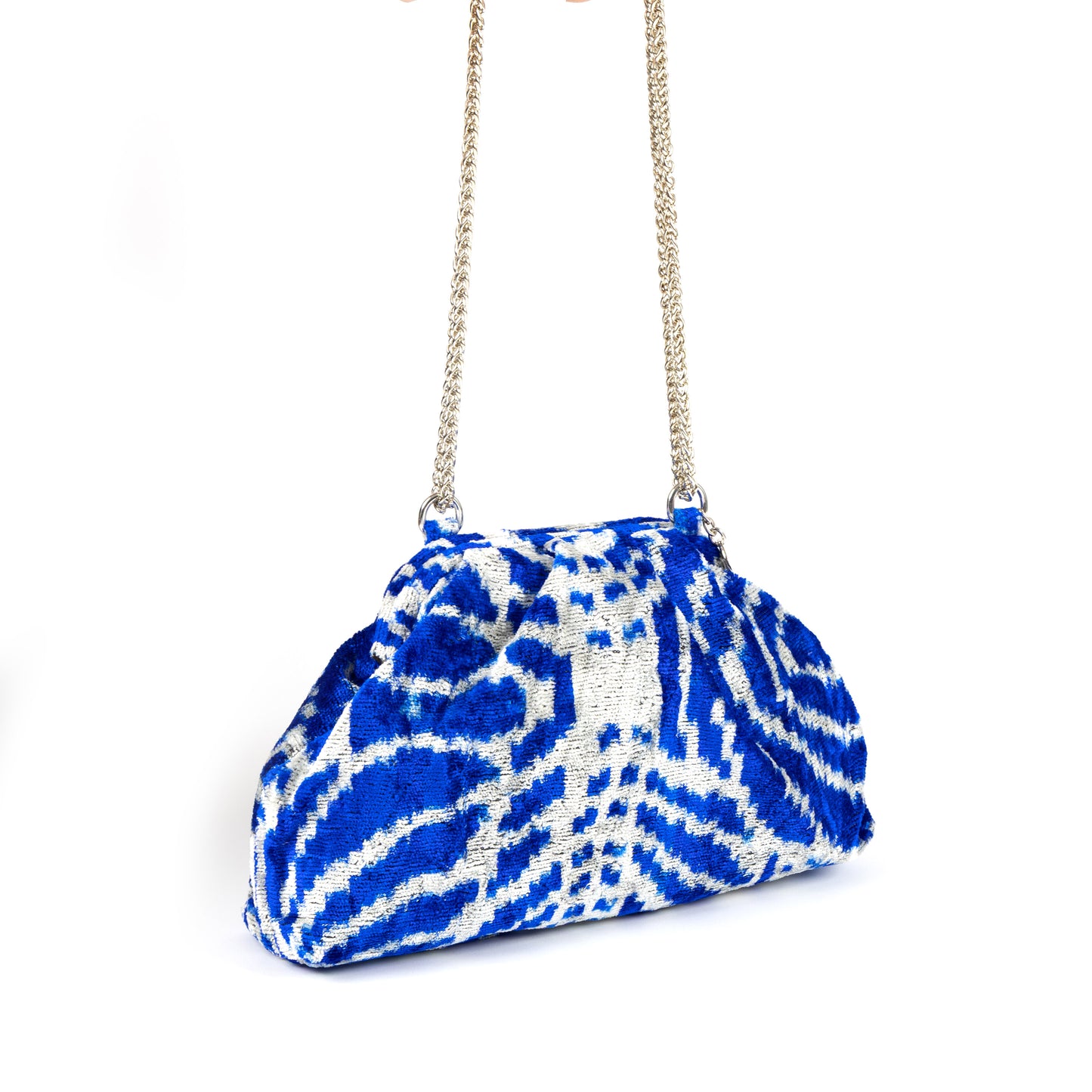 Victoria Ikat Multicolour Bag - Royal Blue / Mist