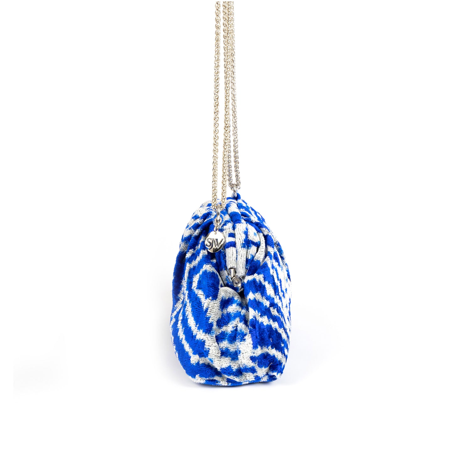 Victoria Ikat Multicolour Bag - Royal Blue / Mist