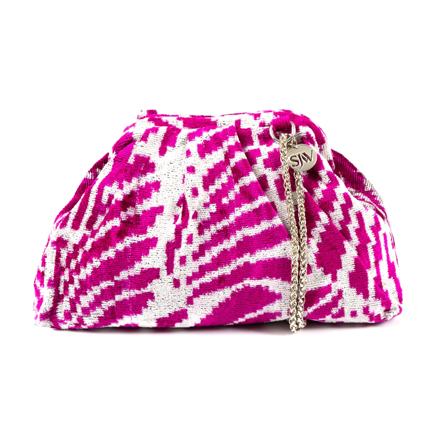 Victoria Ikat Multicolour Bag - Magenta / Mist