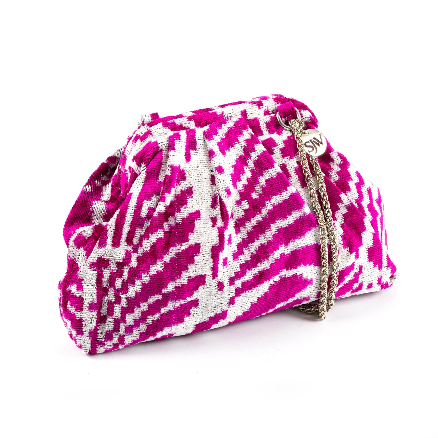 Victoria Ikat Multicolour Bag - Magenta / Mist