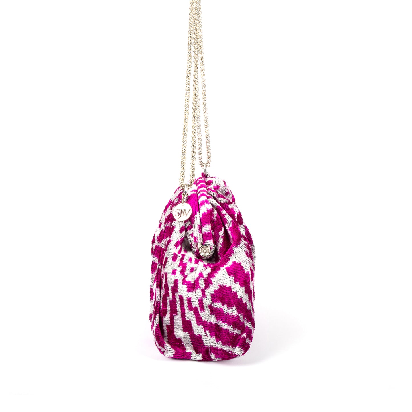 Victoria Ikat Multicolour Bag - Magenta / Mist