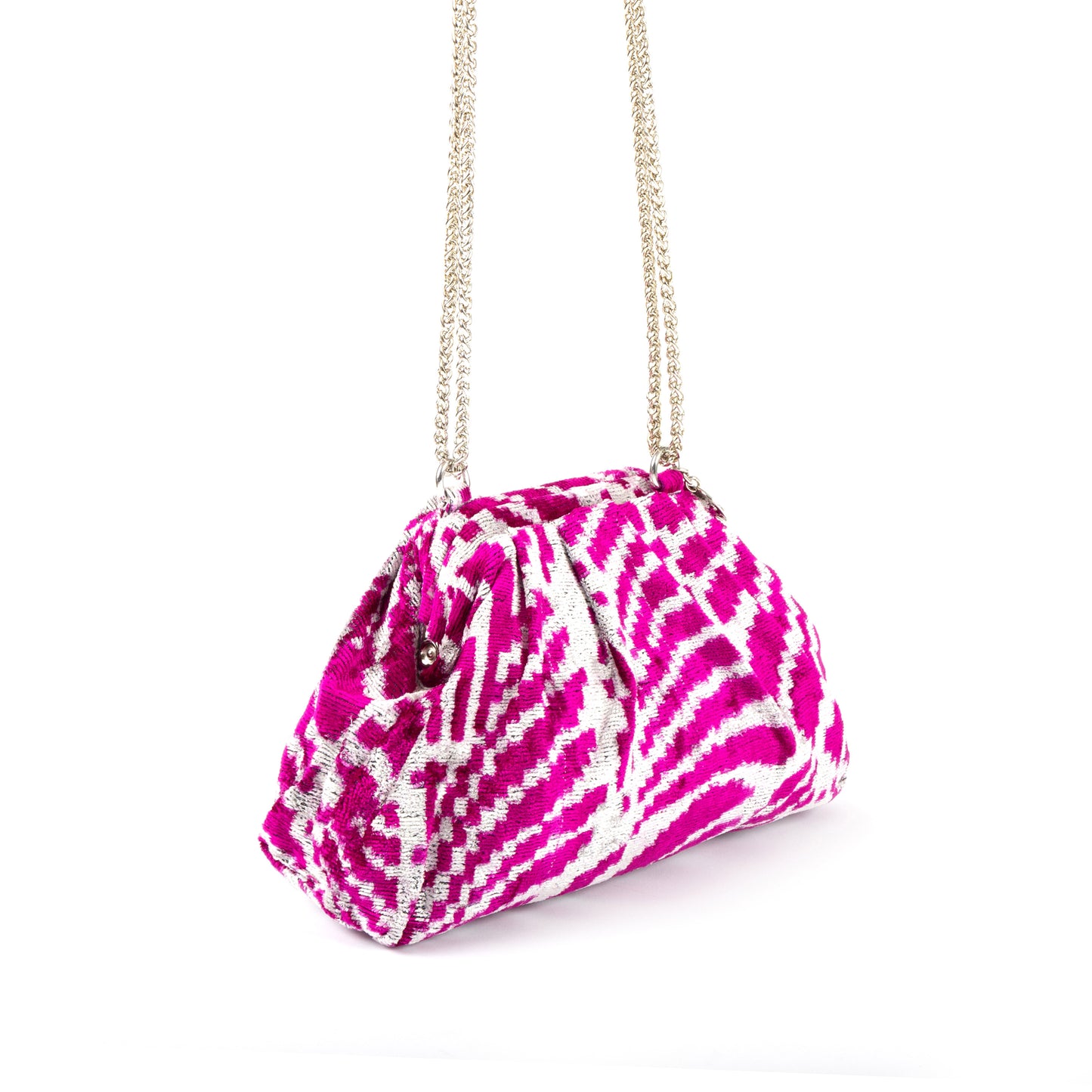 Victoria Ikat Multicolour Bag - Magenta / Mist