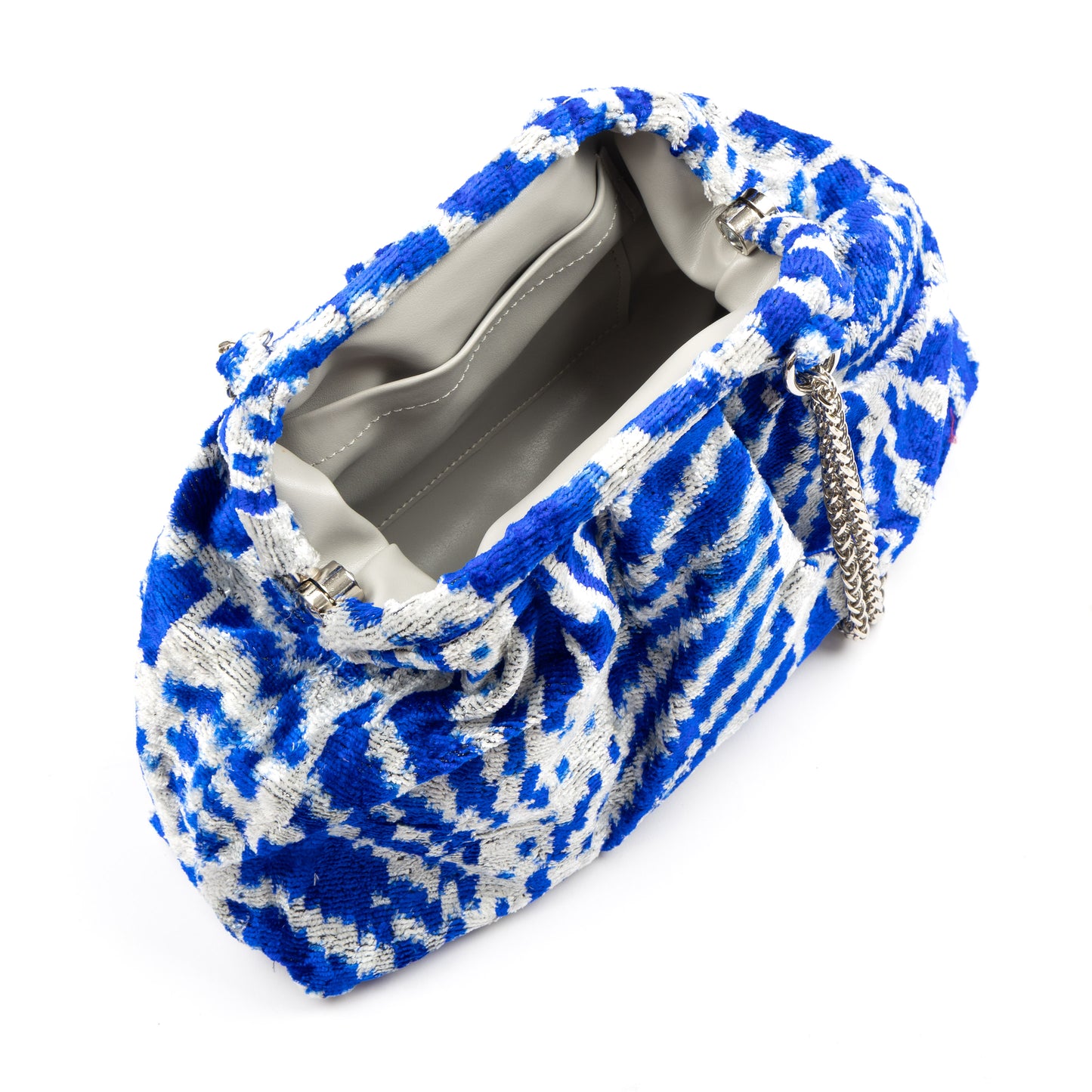 Victoria Ikat Multicolour Bag - Royal Blue / Mist