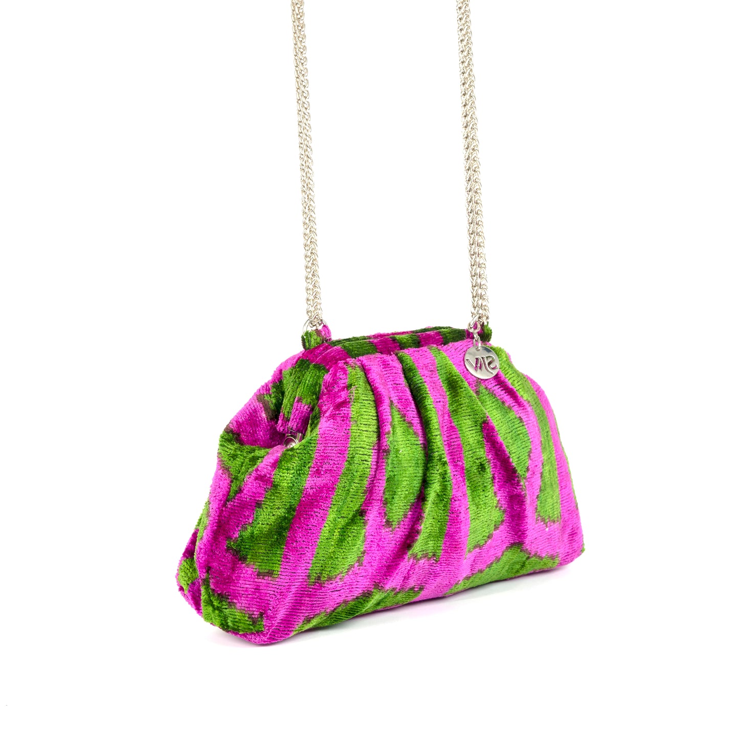 Victoria Ikat Bag Magenta/Green