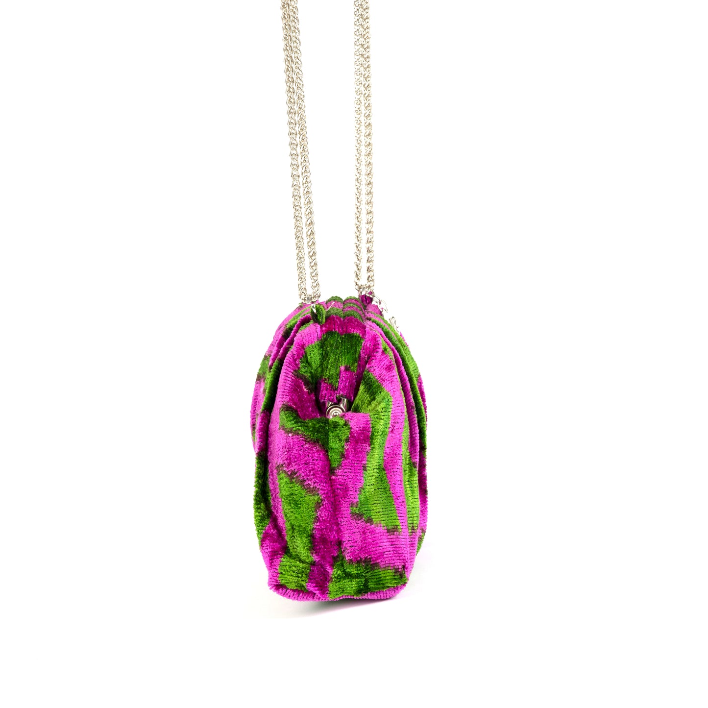 Victoria Ikat Bag Magenta/Green