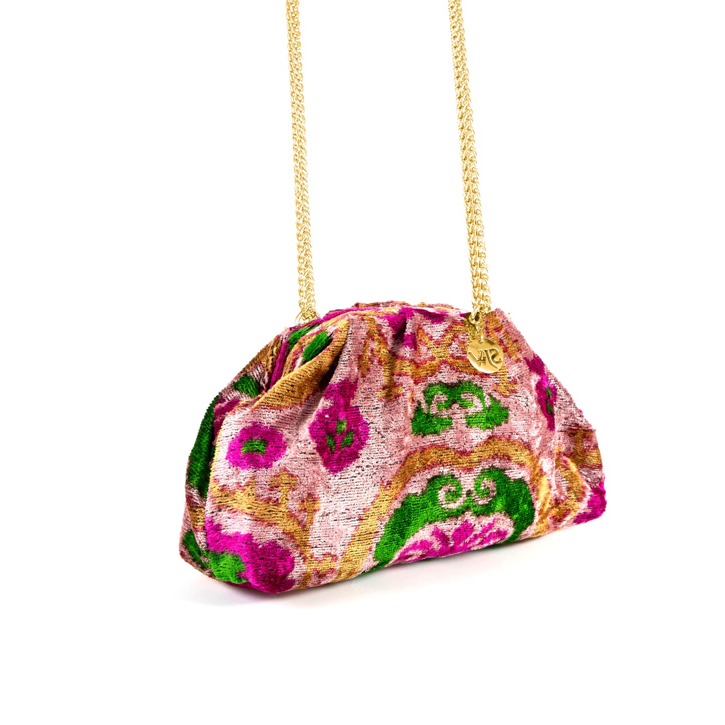 Victoria Ikat  Multicolour Bag - Pink/ Shocking Pink/ Wine/ Emerald