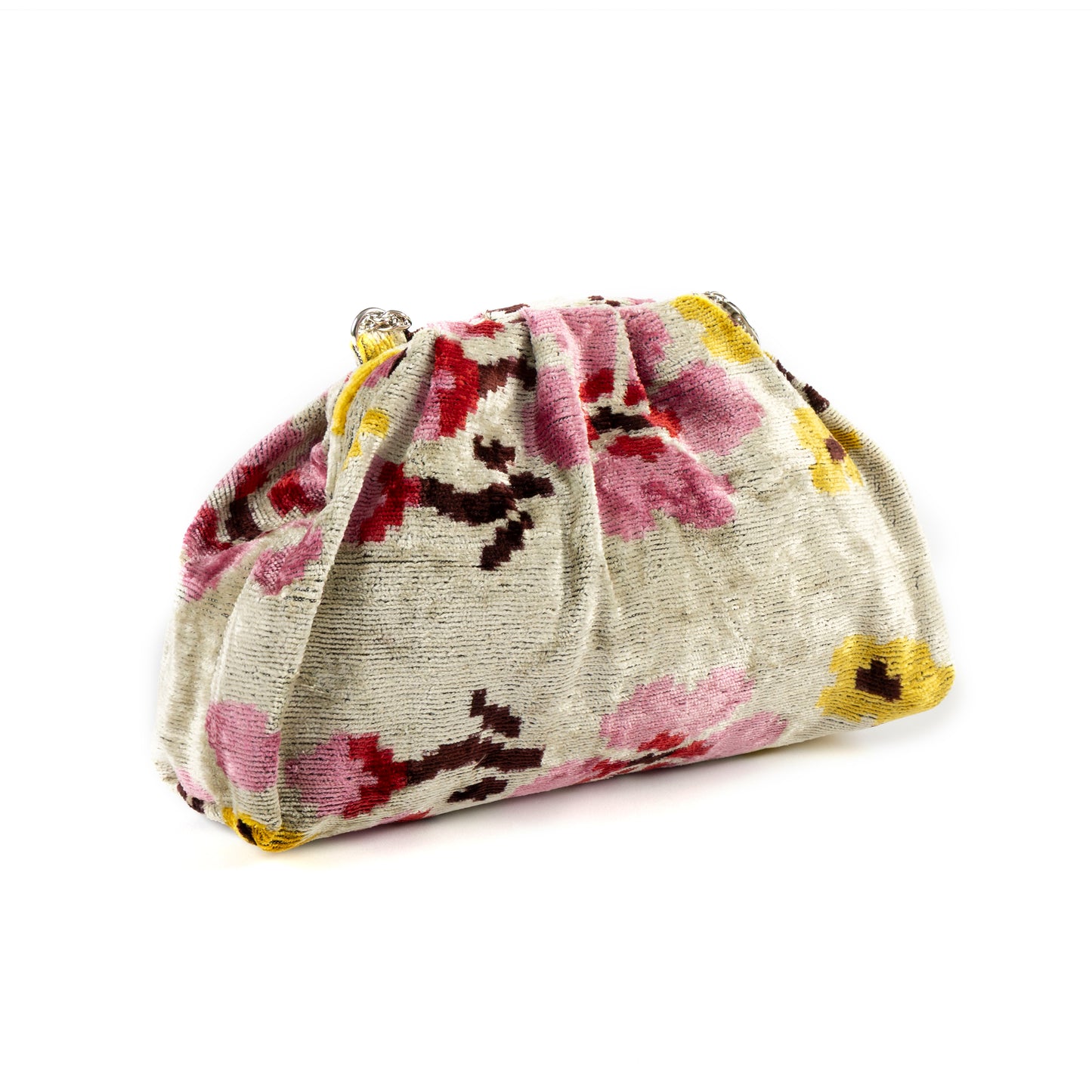 Victoria Ikat Multicolour Bag - Pink / Yellow / Beige