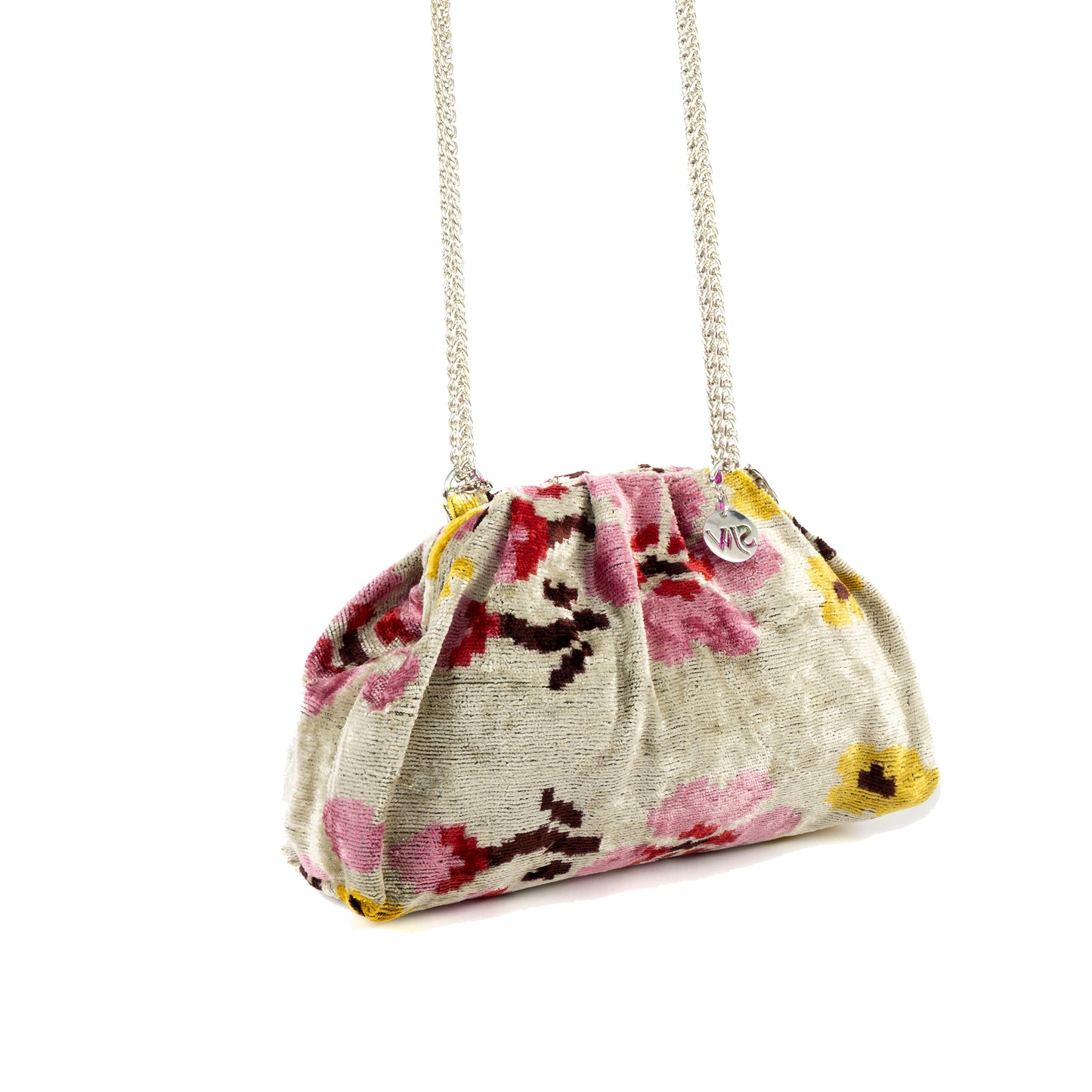 Victoria Ikat Multicolour Bag - Pink / Yellow / Beige